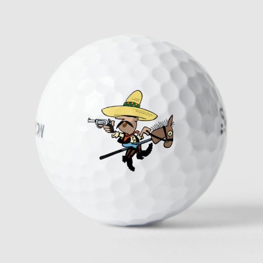"Srixon 3x Golf Bälle "Bandit" Design (Vorderseite)