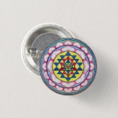 sriyantra in Lotus Button (Vorne & Hinten)
