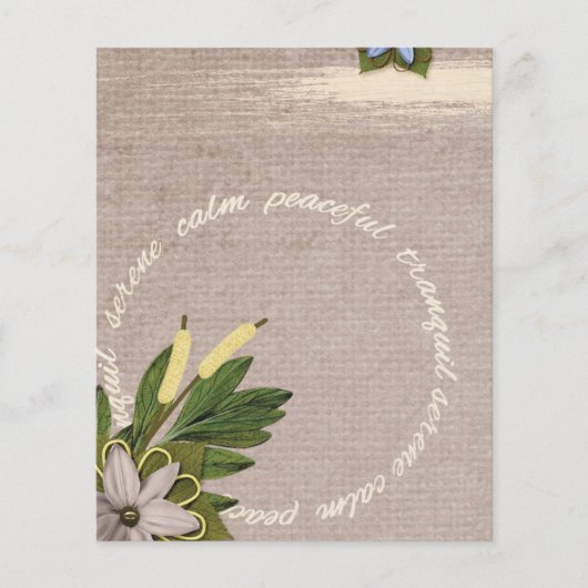 SRPL SERENE CALM FRIEDLICH TRANQUIL FLORL LAND S FLYER (Vorne)