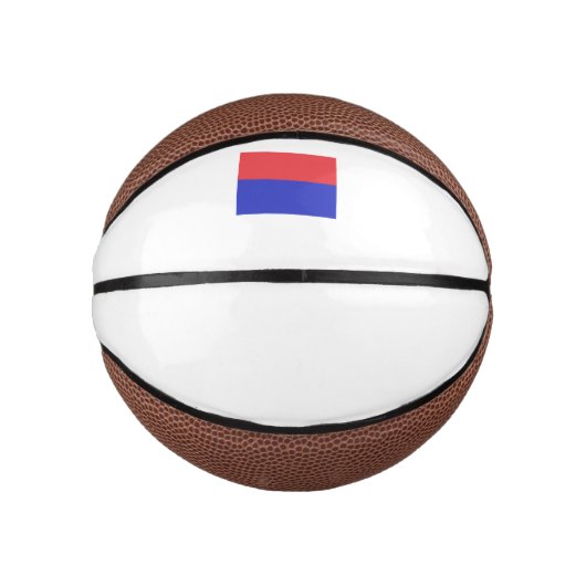 Srpska Republika Flag Emblem Mini Basketball (Vorderseite)