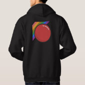 SRQ Kickball Men's Black Hoodie (Rückseite)