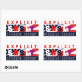 Srsly Murica Design 1 Sticker (Blatt)