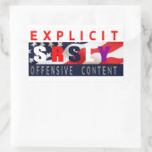 Srsly Murica Design 1 Sticker (Tasche)