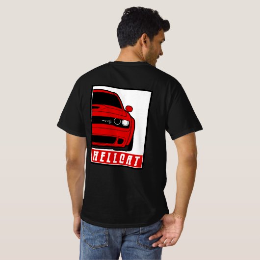 SRT DODGE HELLCAT T - Shirt (Schwarz voll)