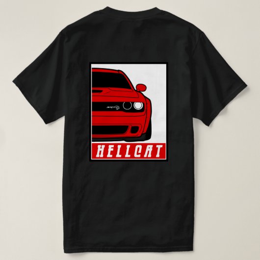 SRT DODGE HELLCAT T - Shirt (Design Rückseite)
