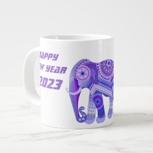 SRTONG ELEPHANT , FÜR DAS NEUE JAHR 2023 Jumbo-Tasse