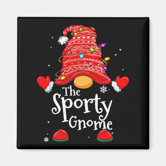 Srty Gnome - Xmas Family Matching Funny Christmas Magnet (Vorne)
