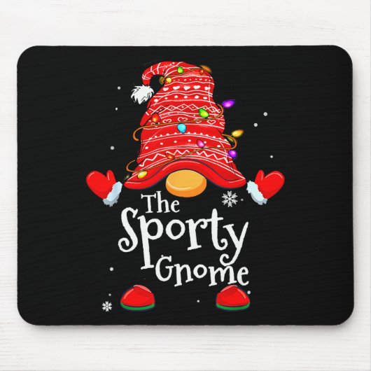 Srty Gnome - Xmas Family Matching Funny Christmas Mousepad (Vorne)