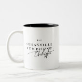 SS 02 | Orchester-Script-Logo Zweifarbige Tasse (Links)