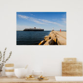 SS Badger Car Ferry & Ludington, MI Lighthouse Poster (Küche)