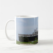 SS Badger Coal Ship in Manitowoc WI Coffee Tasse (Links)
