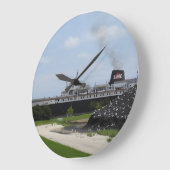 SS Badger Kohleschiff in Manitowoc WI Wall Clock Große Wanduhr (Winkel)