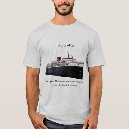SS Badger National Historic Sehenswürdigkeit Shirt (Vorderseite)