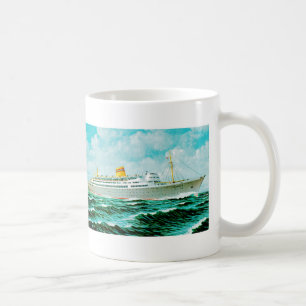 SS Bergensfjord auf See Kaffeetasse