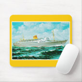 ss Bergensfjord auf See Mousepad (Mit Mouse)