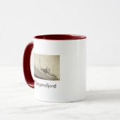 SS Bergensfjord Norwegische Tasse (Vorderseite Links)