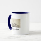 SS Bergensfjord Norwegische Tasse (Vorderseite Links)