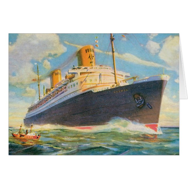 SS Bremen auf See (Vorderseite (Horizontal))