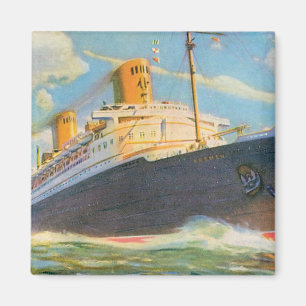 SS Bremen auf See Magnet