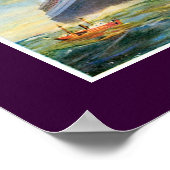 SS Bremen auf See Poster (Ecke)