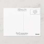 SS Bremen auf See Postkarte (Rückseite)