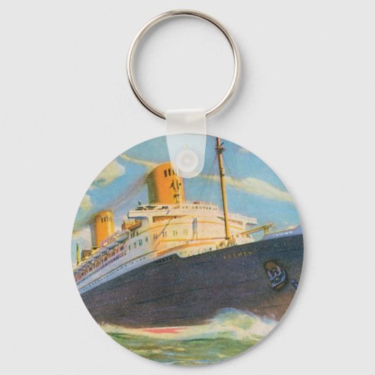 SS Bremen auf See Schlüsselanhänger (Vorderseite)