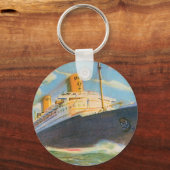 SS Bremen auf See Schlüsselanhänger (Vorderseite)