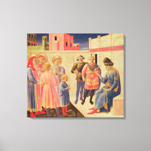 SS. Cosmas und Damian vor Diocletian Leinwanddruck