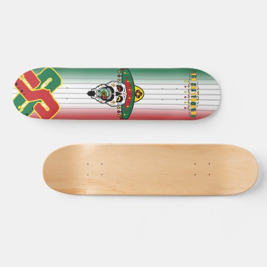 SS Dia De Los Muertos Skateboard (Horizontal)