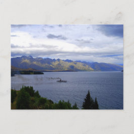 SS Earnslaw on Lake Wakatipu, Queenstown, Neuseela Postkarte