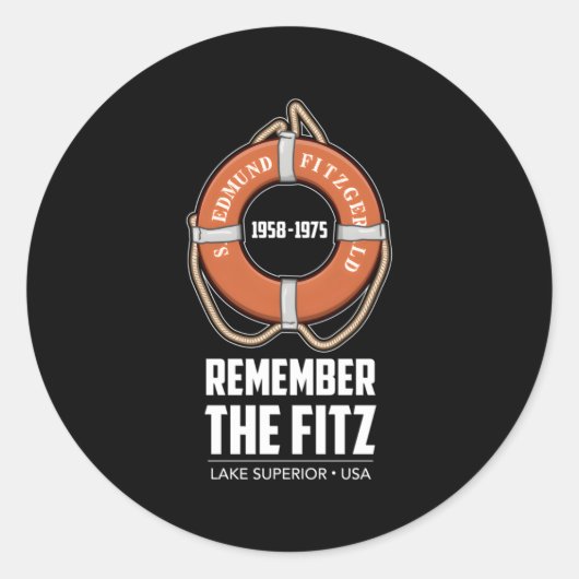 Ss Edmund Fitzgerald Lake Superior Iron Ore Runder Aufkleber (Vorderseite)