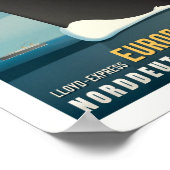 SS Europa Art Deco Reiseplakat Poster (Ecke)