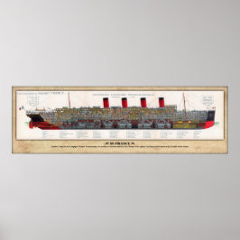 SS Frankreich Cutaway/Inboard Porfile Poster