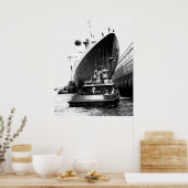 SS Frankreich in Boston Poster (Küche)