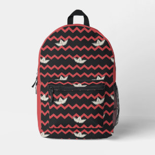 SS Georgie Boat Zickzack Pattern Bedruckter Rucksack