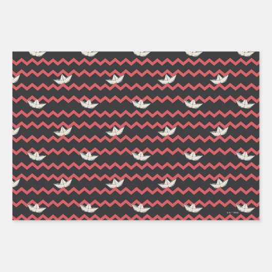 SS Georgie Boat Zickzack Pattern Geschenkpapier Set (Vorderseite 2)