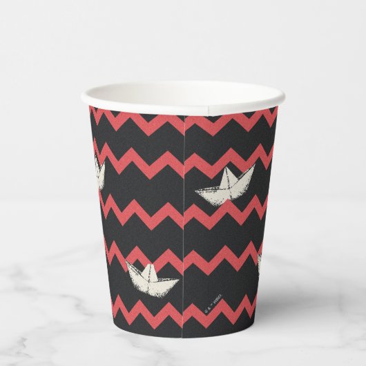 SS Georgie Boat Zickzack Pattern Pappbecher (Rechts)