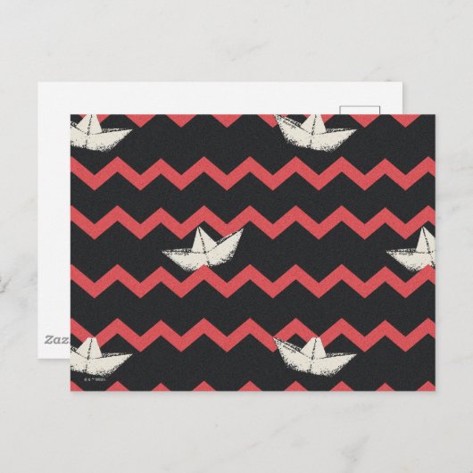 SS Georgie Boat Zickzack Pattern Postkarte (Vorne/Hinten)