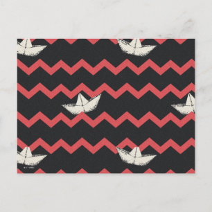 SS Georgie Boat Zickzack Pattern Postkarte