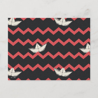 SS Georgie Boat Zickzack Pattern Postkarte