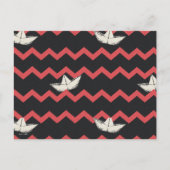 SS Georgie Boat Zickzack Pattern Postkarte (Vorderseite)