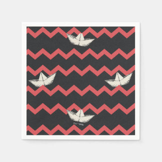 SS Georgie Boat Zickzack Pattern Serviette