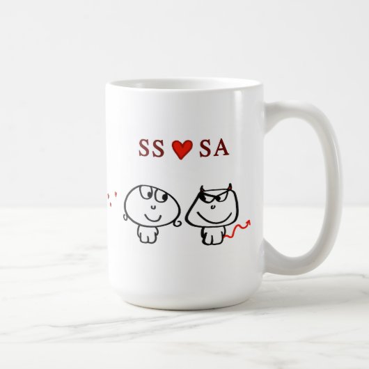 "SS-Herz SA " Kaffeetasse (Rechts)