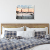 SS Indianapolis Dampfansicht Leinwanddruck (Insitu (Schlafzimmer))