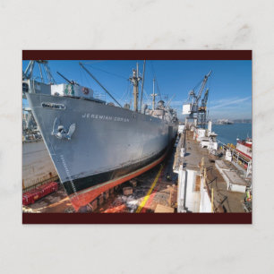 SS Jeremiah O'Brien Liberty Ship bei Dry Dock Postkarte