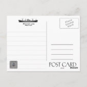 SS John W. Brown (Liberty Ship) Postkarte (Rückseite)