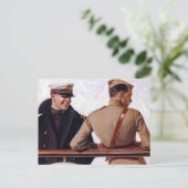 SS Leviathan, 1918, von Joseph Christlich Leyendec Postkarte (Stehend Vorderseite)