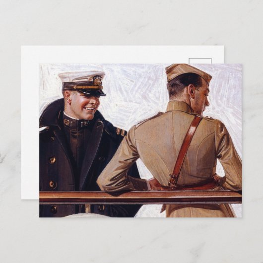 SS Leviathan, 1918, von Joseph Christlich Leyendec Postkarte (Vorne/Hinten)