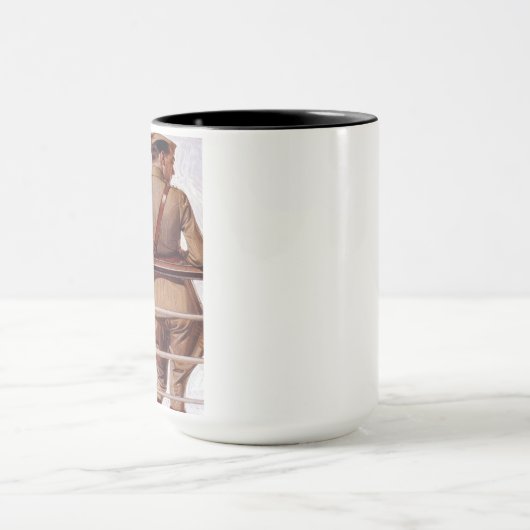 SS Leviathan, 1918, von Joseph Christlich Leyendec Tasse (Zentrum)