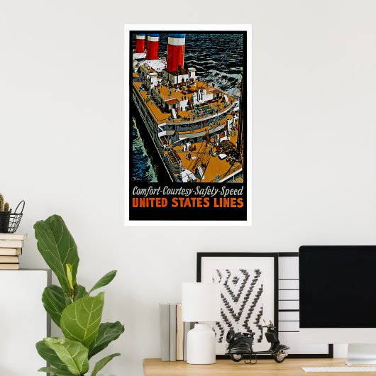 SS Leviathan Top Decks Poster (Heimbüro)